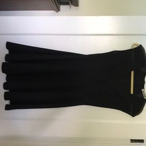 Sexy plunge fit and flare dress